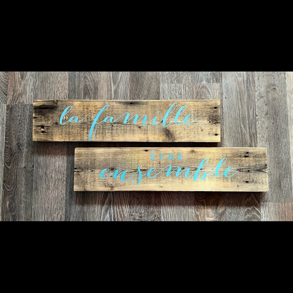 La famille sign set